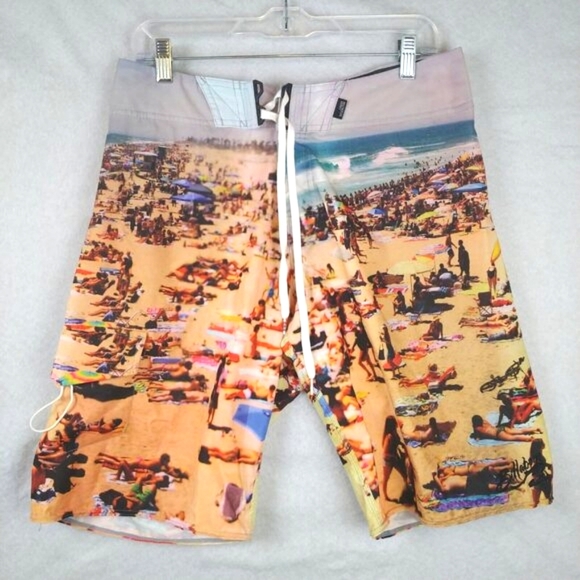 Billabong Board Shorts Mens S 32 Recycler Hydrostretch Swim Surf Beach Board Y2K - Picture 1 of 5